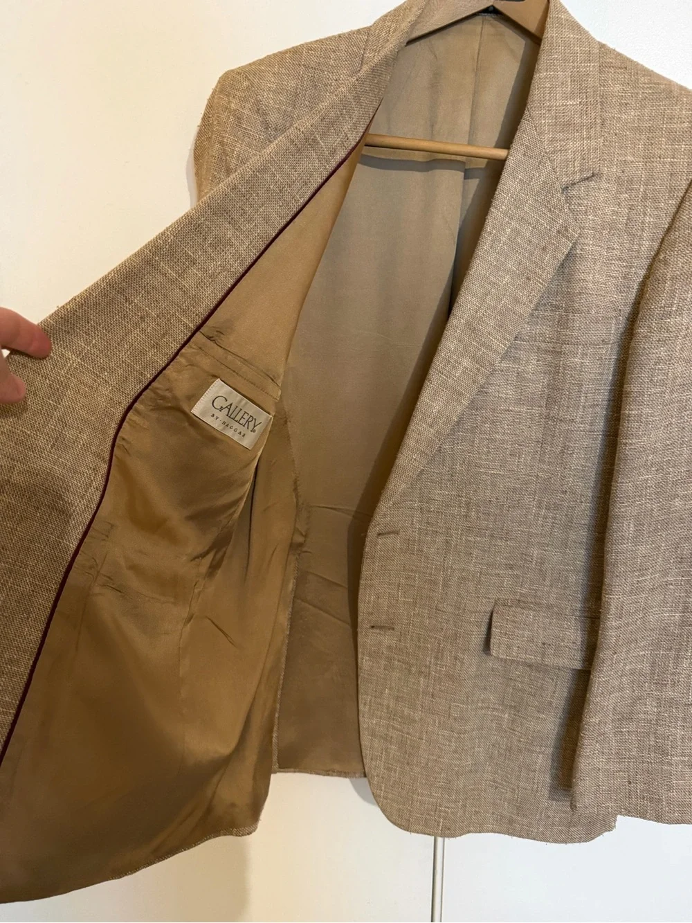 Haggar Brown Textured Sport Coat - Two-Button Blazer